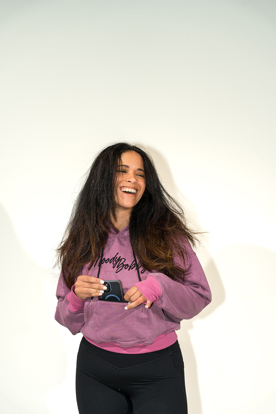 Lavender Crop Hoodie