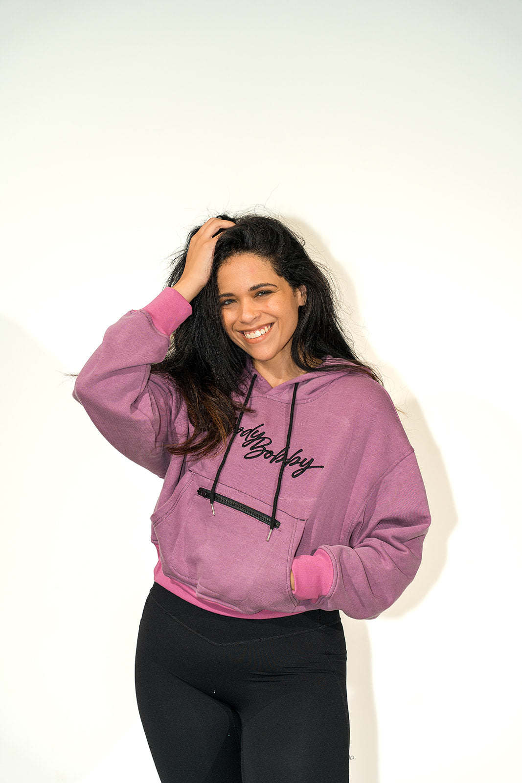 Lavender Crop Hoodie