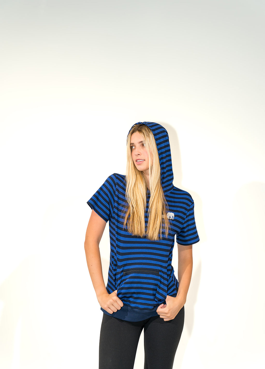 Blue Jersey Hoodie Tee