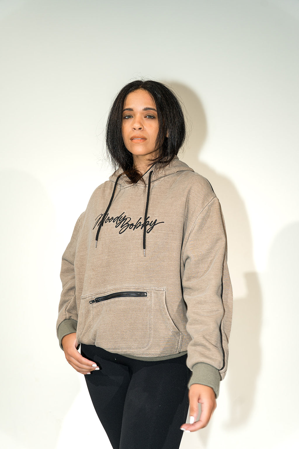 Vintage Green Signature Black Trim Hoodie