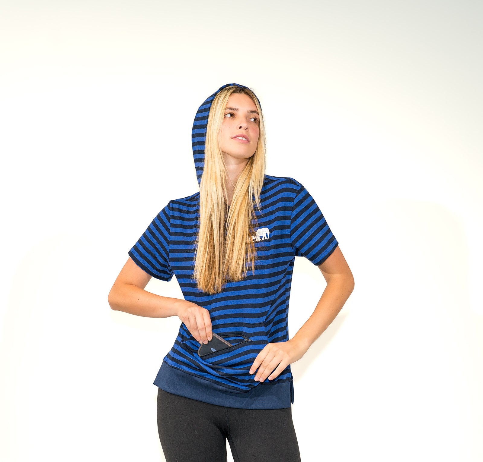 Blue Jersey Hoodie Tee