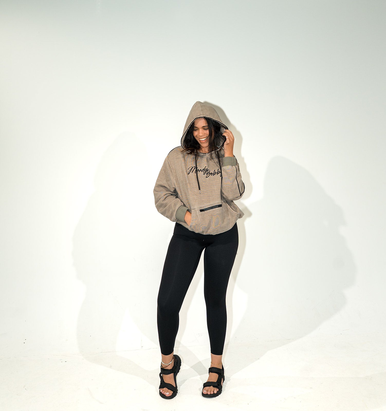 Vintage Green Signature Black Trim Hoodie