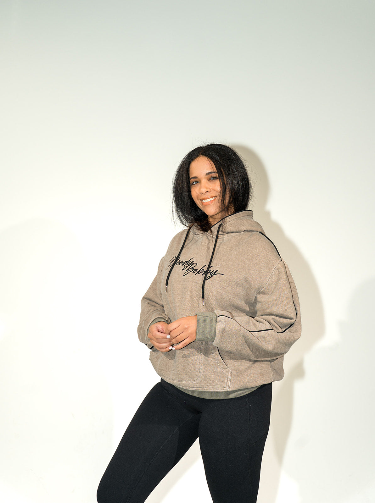 Vintage Green Signature Black Trim Hoodie